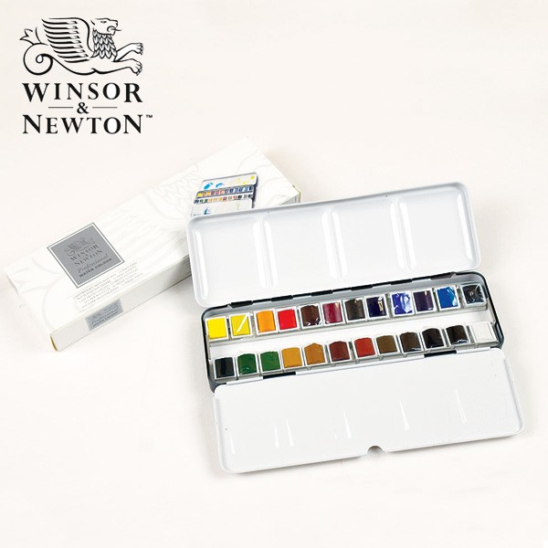 

Winsor & Newton Professional Water Colour Metal 24 Half Pans
