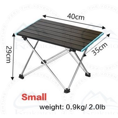 【COD】 Meja Lipat Outdoor Aluminium Kecil` Portable Foldable Alumunium Table` Ringan Mancing Camping Piknik Taman