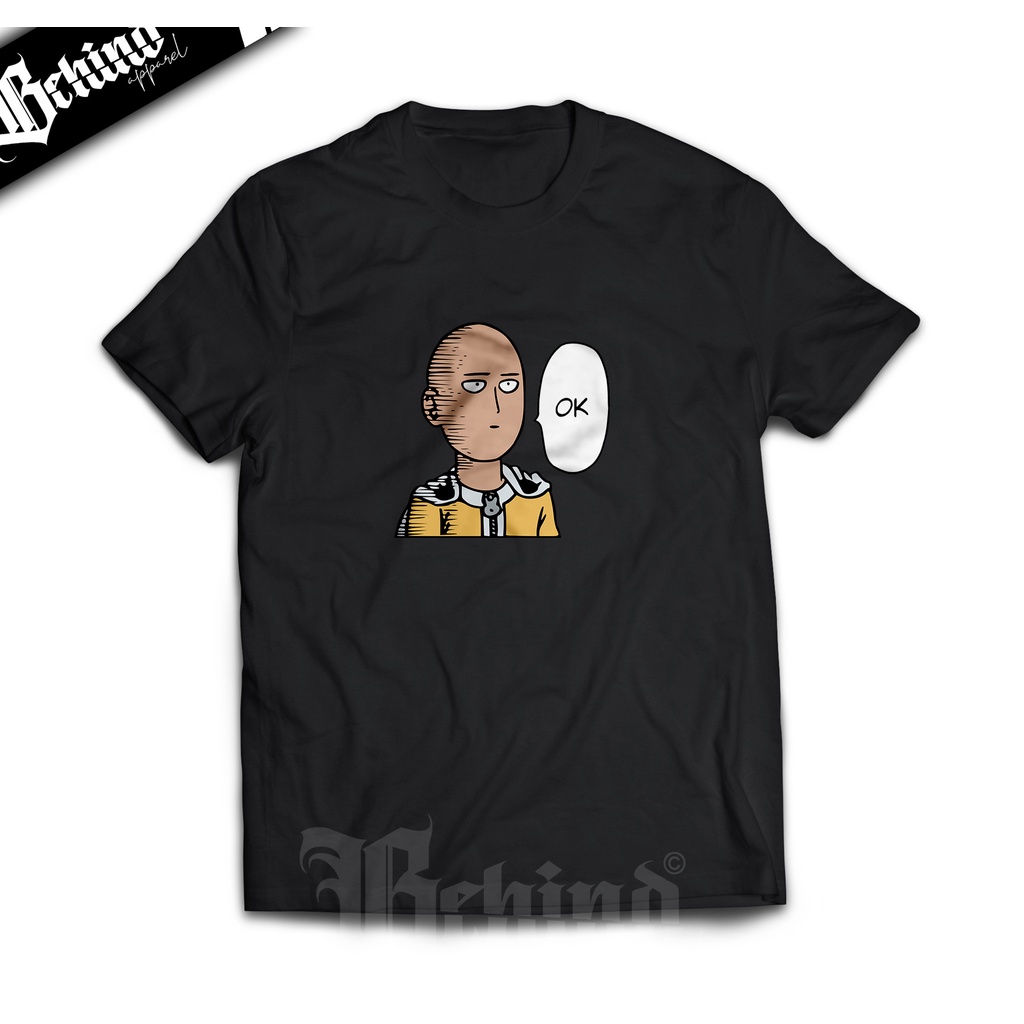 Jual Kaos SAITAMA ONE PUNCH MAN OK FACE MEME ANIME OPM Indonesia|Shopee ...