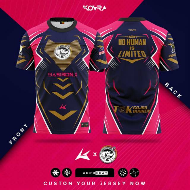 KAOS JERSEY GAMING ESPORT BEBAS CUSTOM DESAIN 09 GAME MLBB PUBG FF CODM