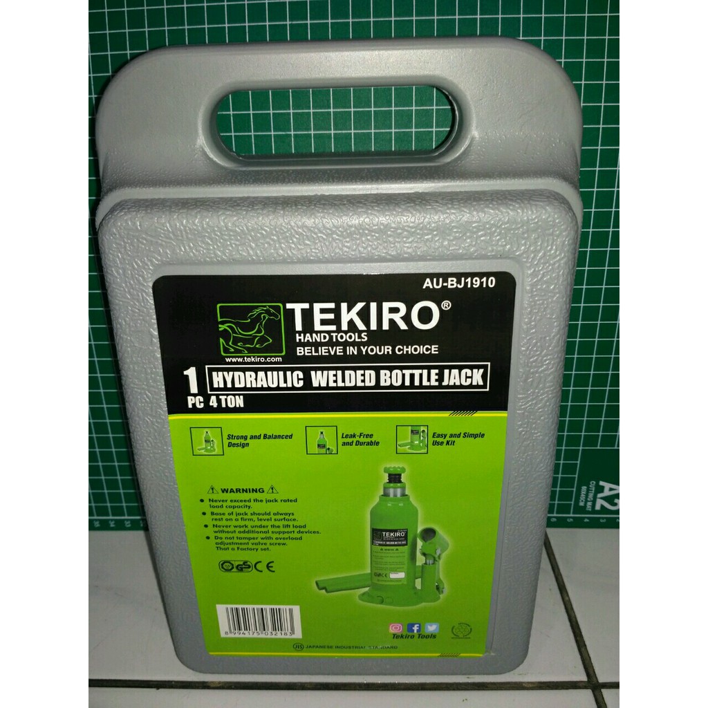 TEKIRO - DONGKRAK BOTOL 4 TON - DONGKRAK MOBIL HYDRAULIC - ORIGINAL