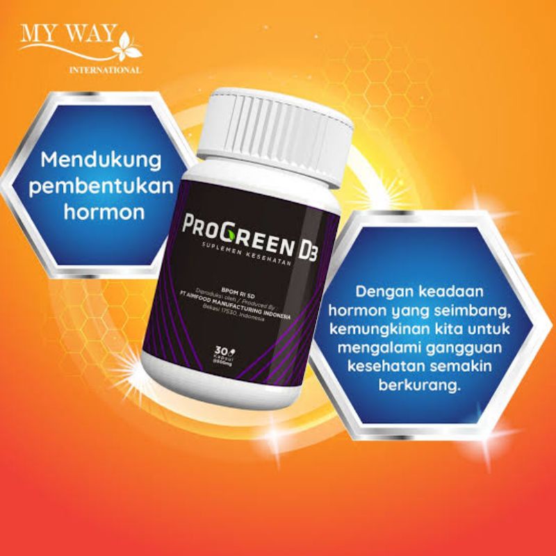 Progreen Vitamin D3 My Way isi 30 Tablet