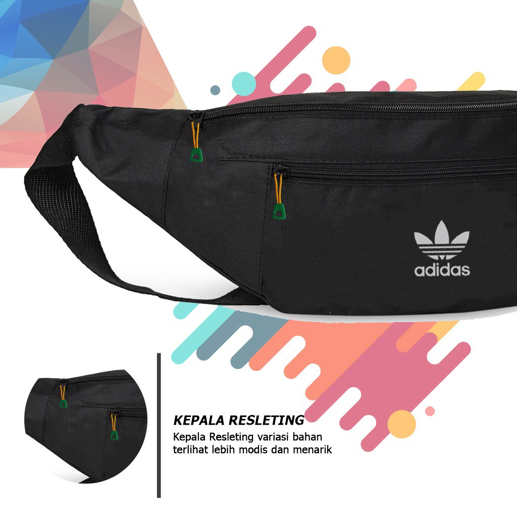 (COD) Tas Selempang Adidas WATERPROOF SPORT Waistbag Adidas Grosir Tas Slempang Pria wanita Murah