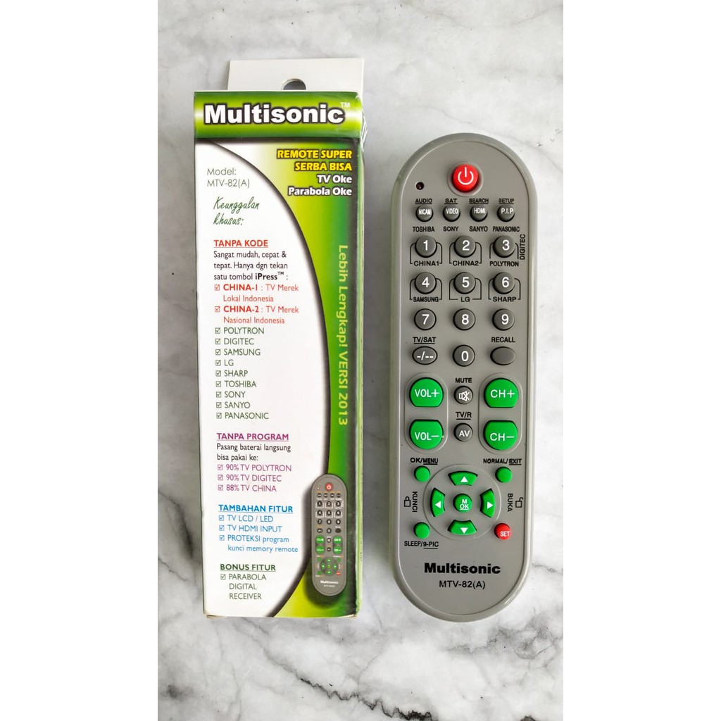 REMOTE TV UNIVERSAL MULTISONIC TERMURAH