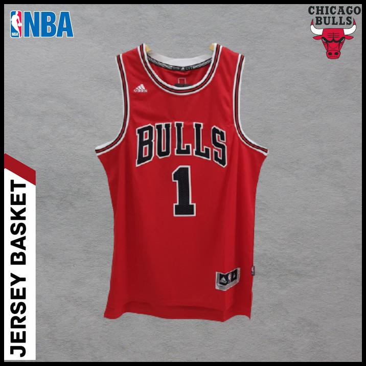 Jersey Basket Rose Nba Baju Basket Nba Chicago Bulls Derrick Rose Nba
