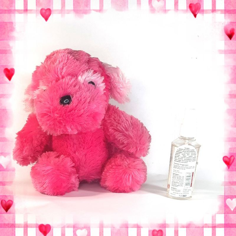 BONEKA ANJING PINK