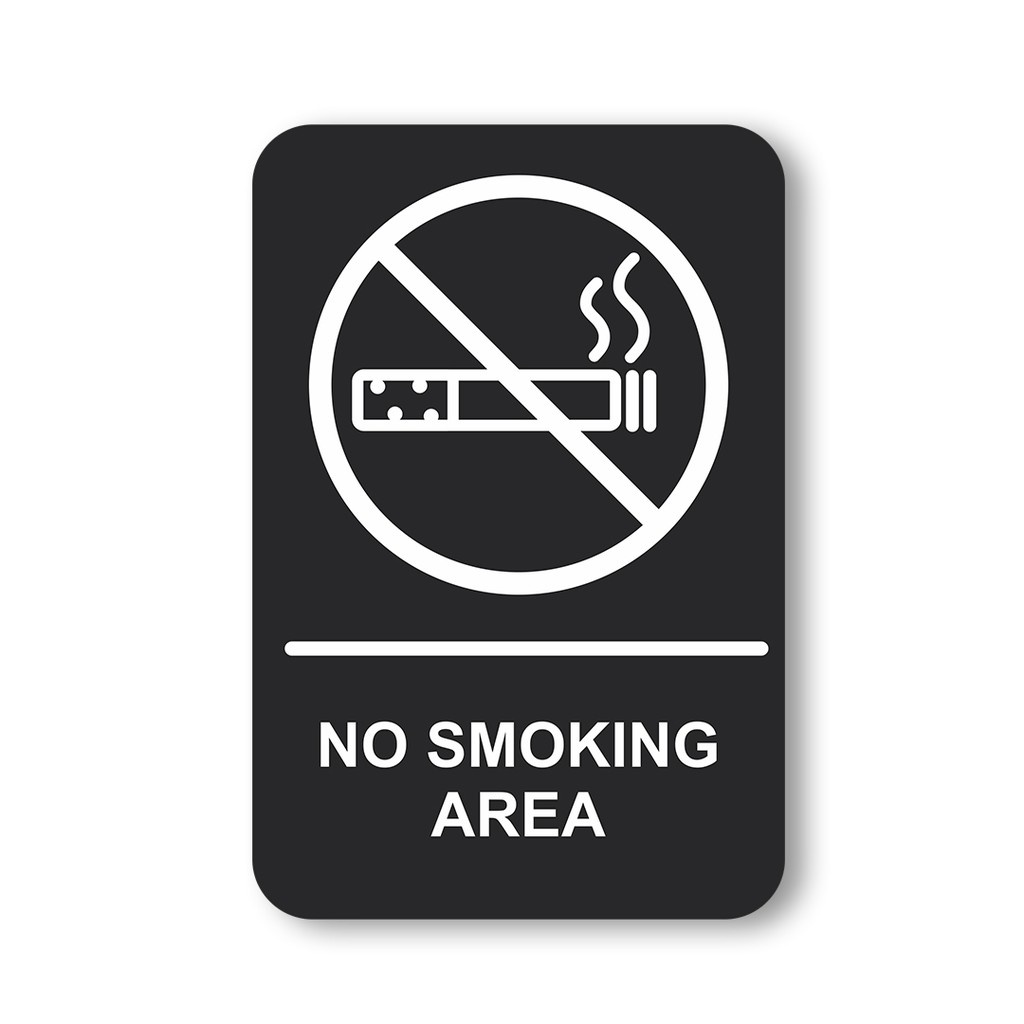 Acrylic Signage No Smoking /Papan No Smoking 2