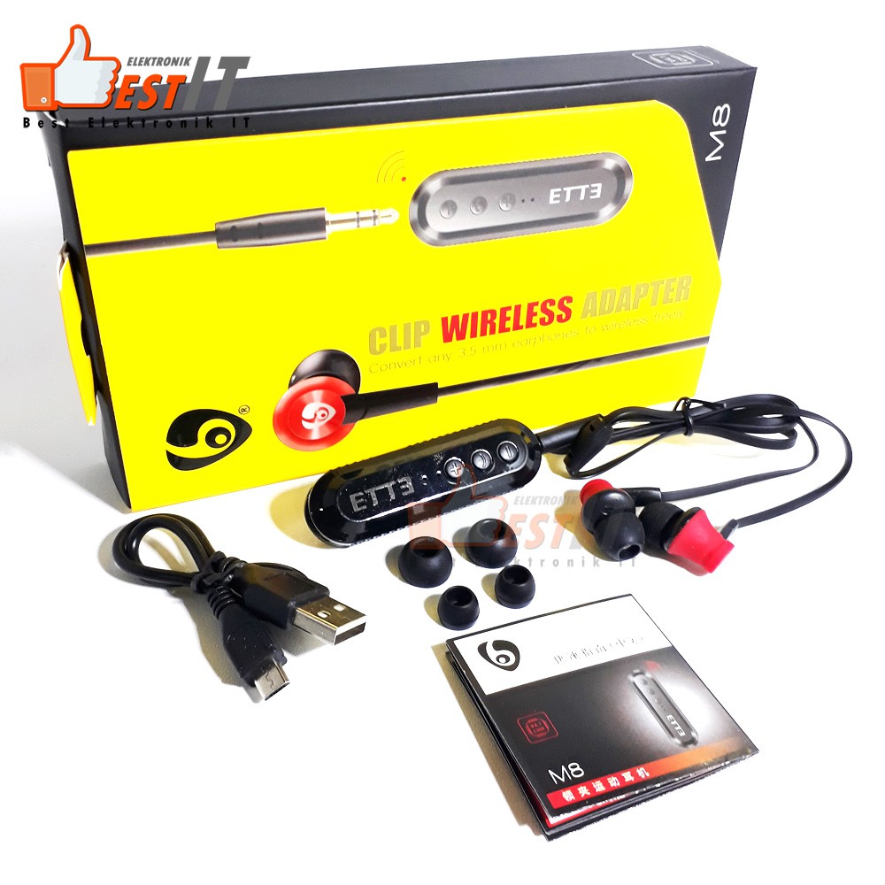 Earphone OVLENG M8 Clip Wireless Adapter Earphone