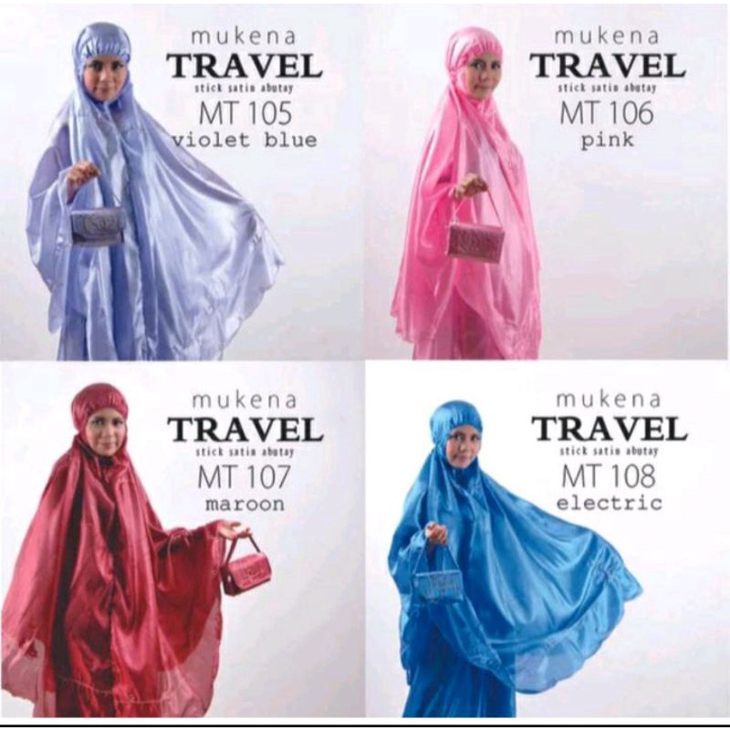 Mukena Parasut Abutai Traveling Tanggung  Abutay Tas Dompet COD