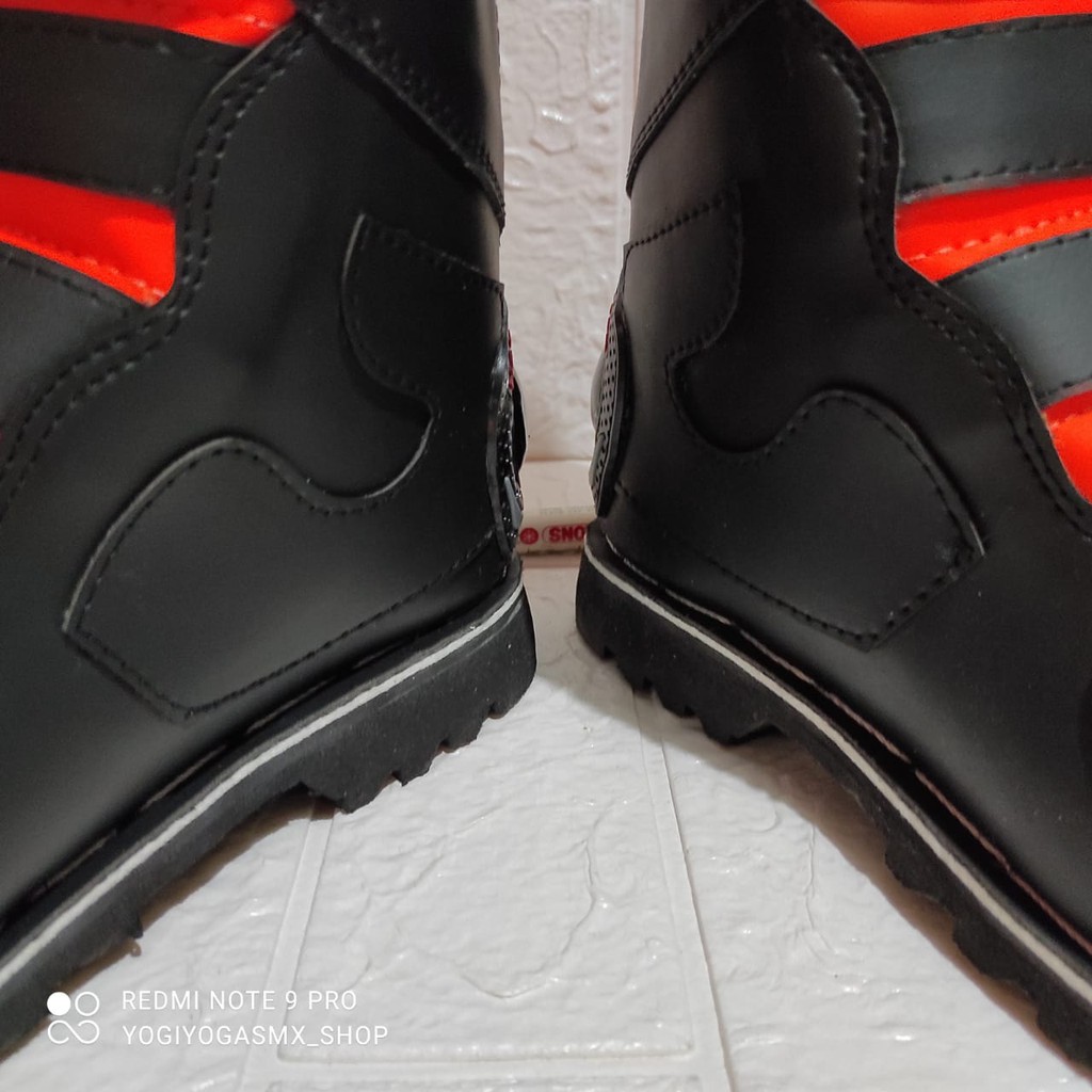 sepatu trail cross oneal protector terlaris hitam orange