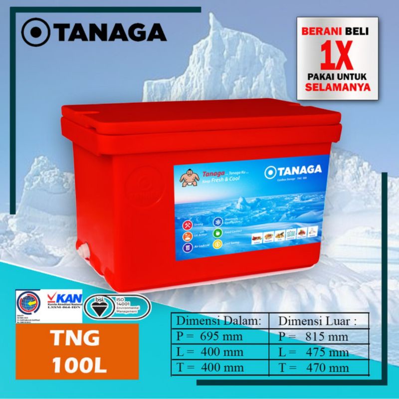 Cooler Box Tanaga 100 Liter/ Coolbox 100liter pendingin es batu