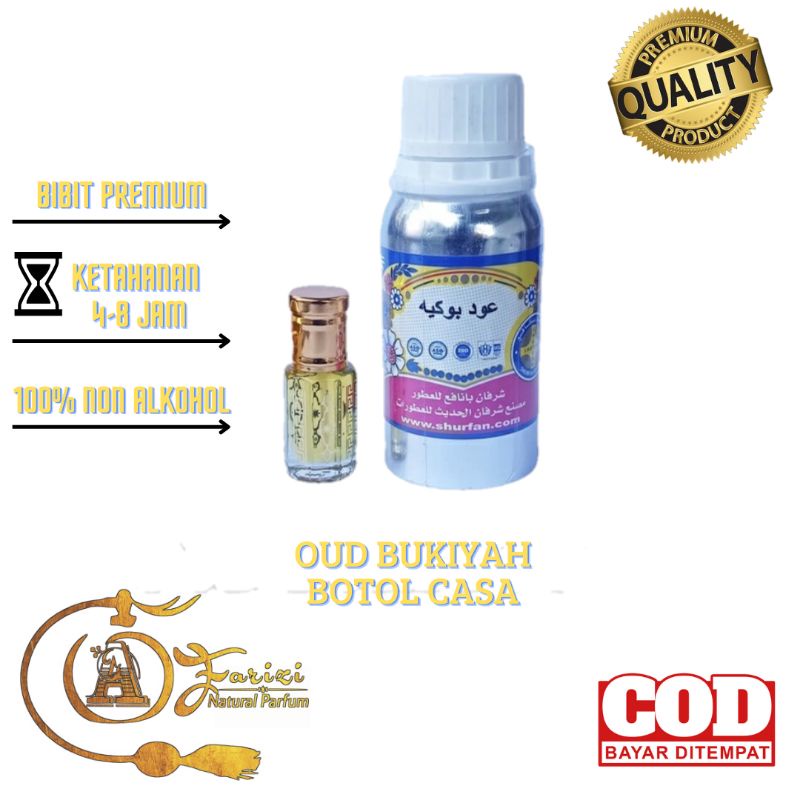 MINYAK WANGI OUD BUKIYAH MURNI 100% PARFUM VIRAL - PARFUM MURAH - PARFUM TAHAN LAMA - MINYAK WANGI -