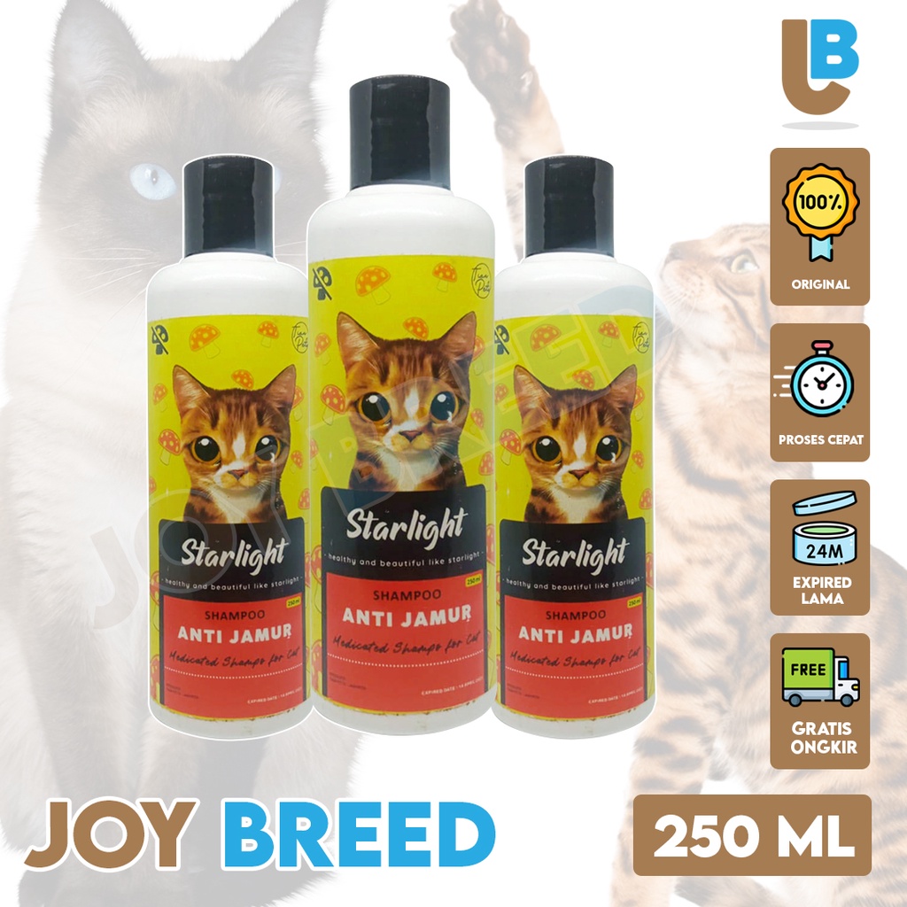 SHAMPOO KUCING ANTI JAMUR STARLIGHT UNTUK KUCING DEWASA 250ML MURAH