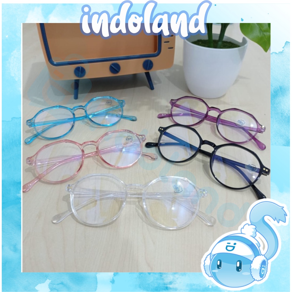 ☀INDOLAND☀ R231 Kacamata Fashion Wanita Kekinian Kacamata Wanita Pria Kacamata Korea Eyeglasses