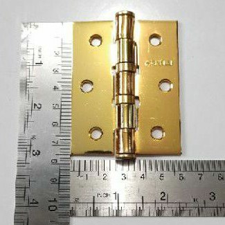 Engsel Pintu 3inch Kuning / Engsel Tebal Jendela (H8129)