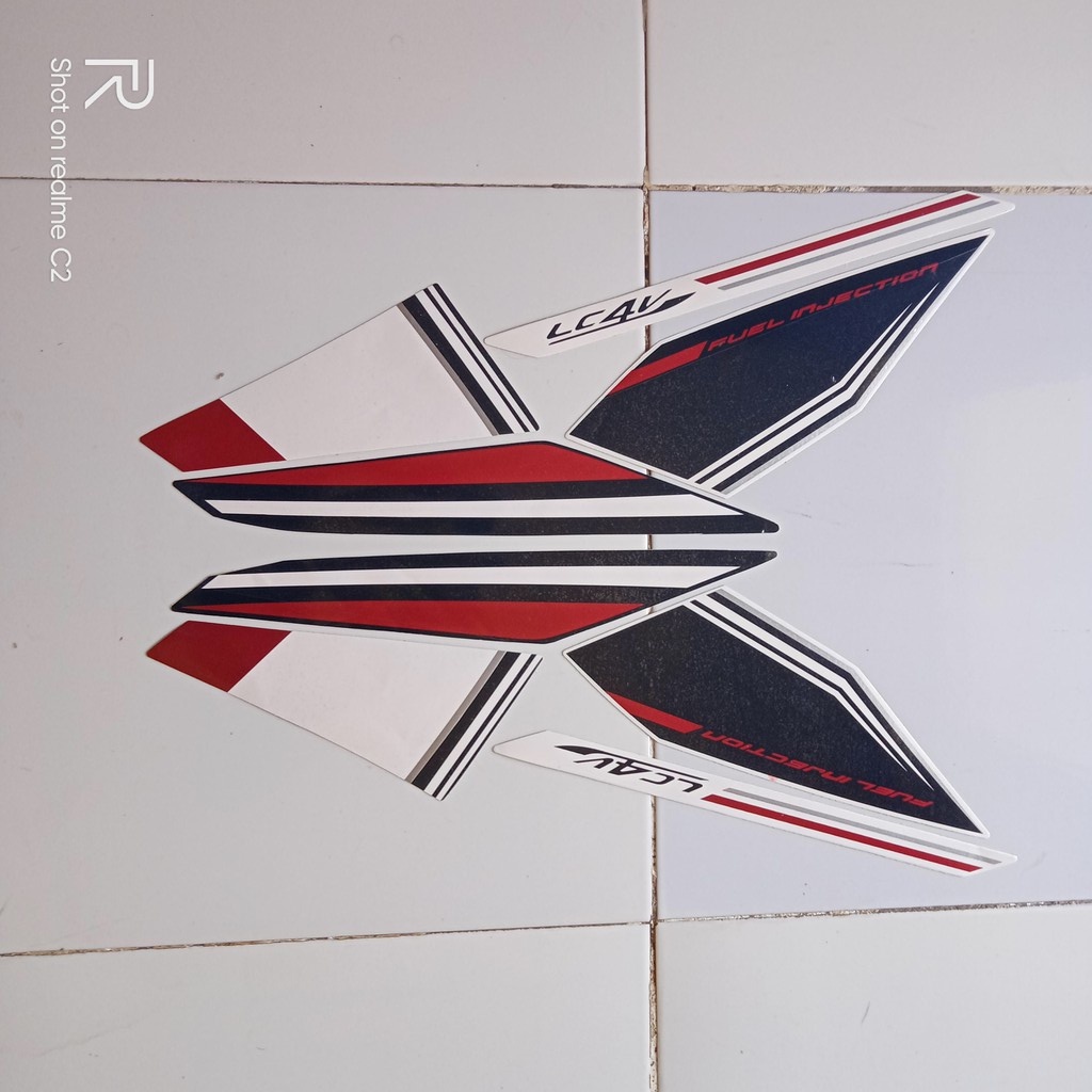 promo/ stiker striping motor yamaha vixion advance 2016 putih