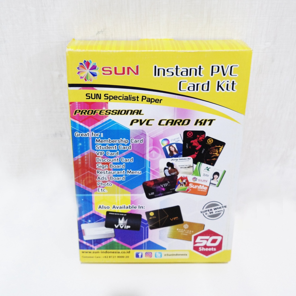 

BAHAN PVC ID CARD A4 ISI 50