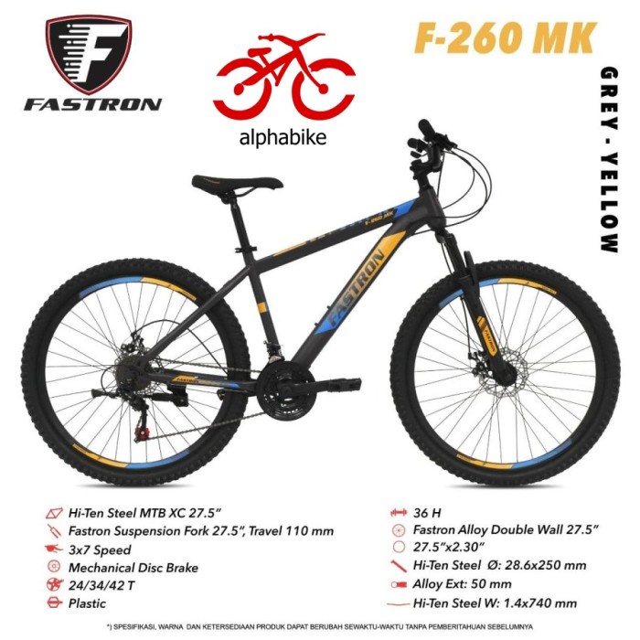 SEPEDA GUNUNG 27.5 FASTRON MTB F260 MK F-260
