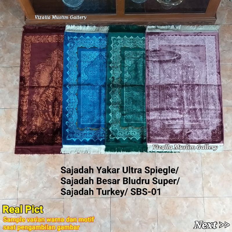 Sajadah Yakar Wangi Ultra Spiegle /Sajadah Besar Bludru Tebal/ SBS-01