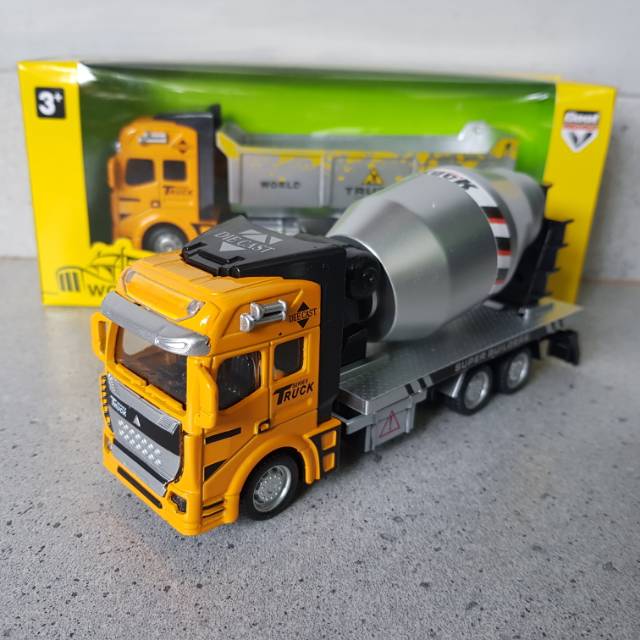 Diecast Mobil Truk Konstruksi Bangunan - Diecast Truk Molen - Diecast Dump Truk