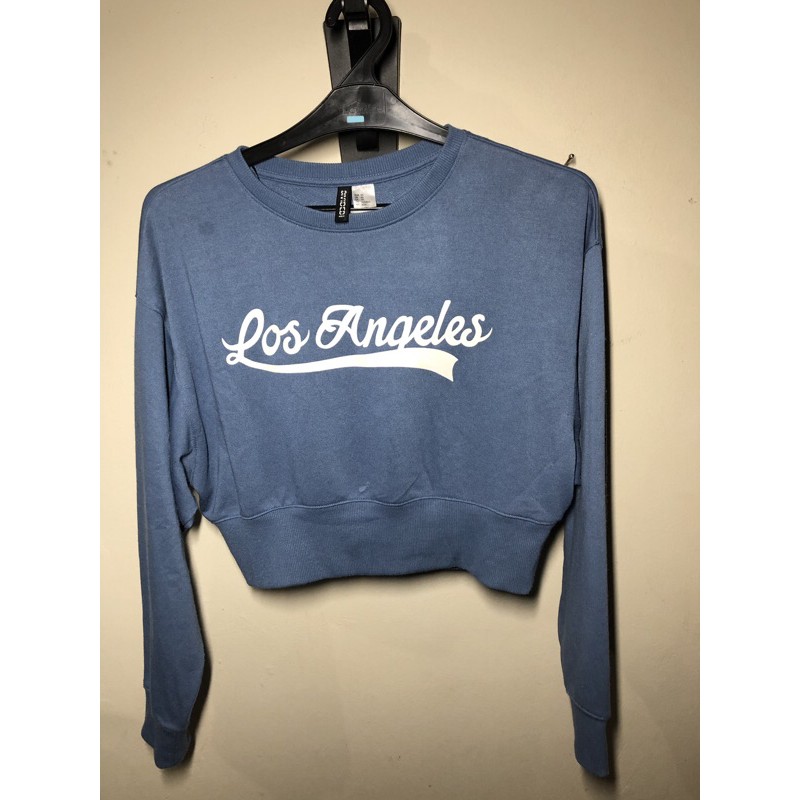 H&M Divided Sweater Los Angeles Crop Top