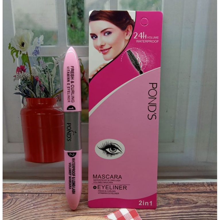 MASKARA PLUS EYELINER 2 IN 1 PONDS BEAUTY PINK