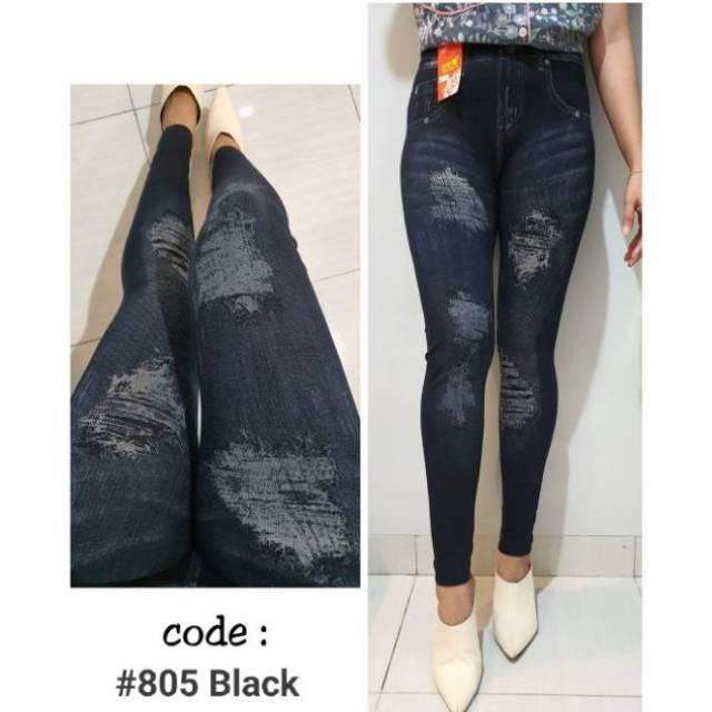 Legging Jeans Import Tebal