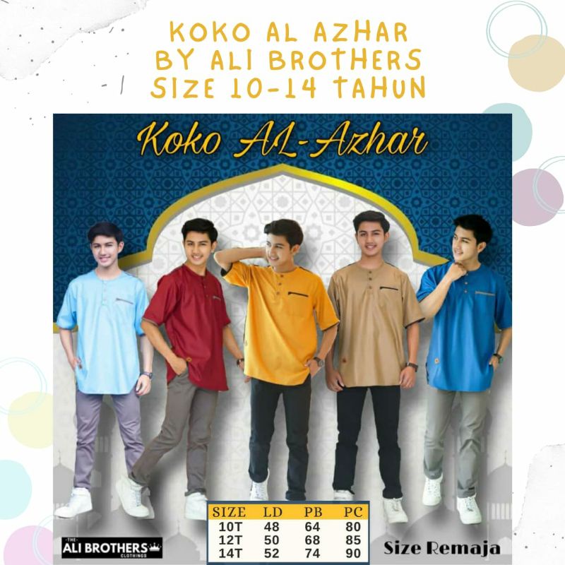 wow keren setelan koko Al azhar premium dari ali brother dengan bahan premium supermurah