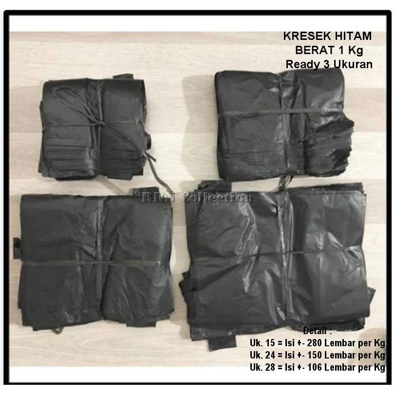 Kantong plastik kresek hitam LOSS 1 Kg /kresek hitam/plastik kresek hitam/kantong kresek hitam