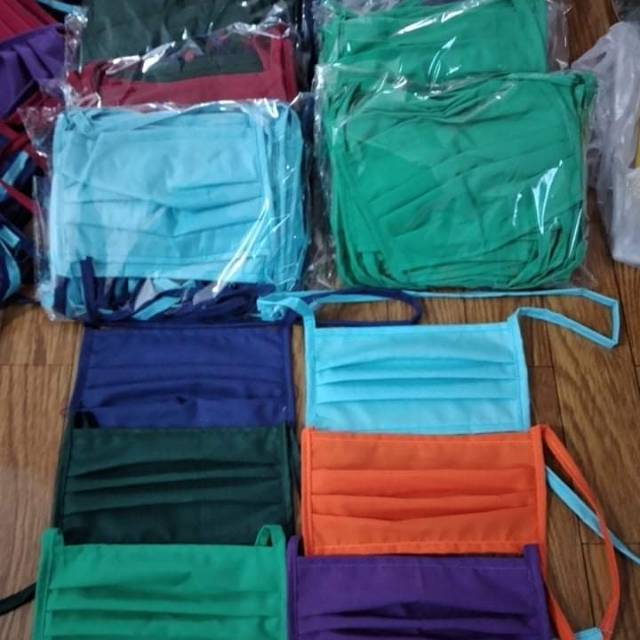 Masker kain / masker warna / masker tali