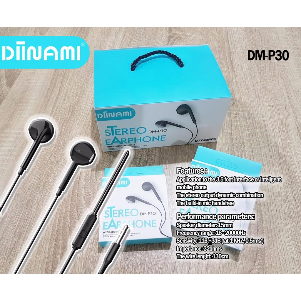 [RO ACC]  DM-P30 DINAMI HEADSET JACK 3.5MM STEREO UNIVERSAL