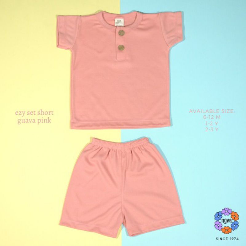 NOVA EZY Shirt Set - SETELAN OBLONG PENDEK Celana PENDEK