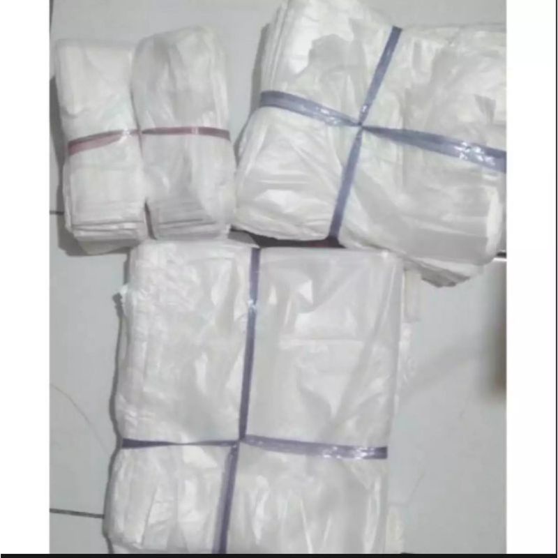 Kresek putih kiloan Uk. 24