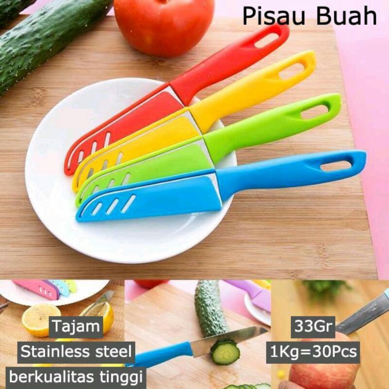 Pisau Buah Tajam Warna Random Alat Dapur