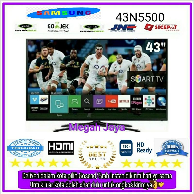 SAMSUNG LED TV 43 inch 43N5500 Super SMART TV DIGITAL FHD | Shopee