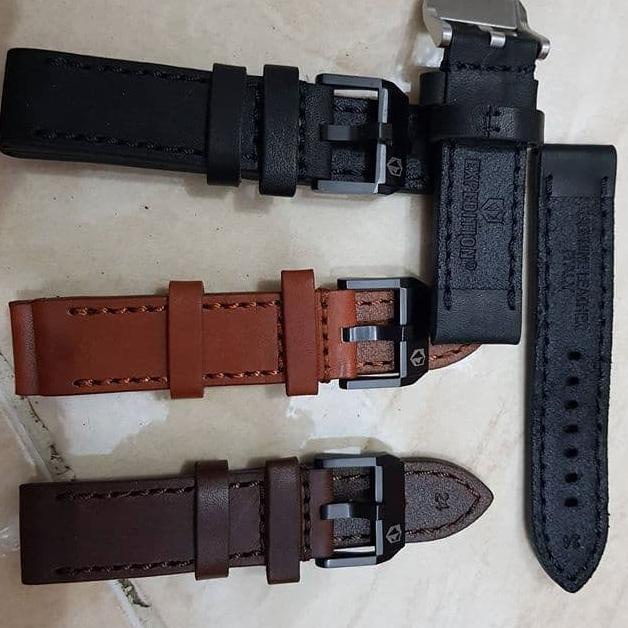 TALI KULIT JAM EXPEDITION ASLI STRAP LEATHER JAM TANGAN 22mm 24mm