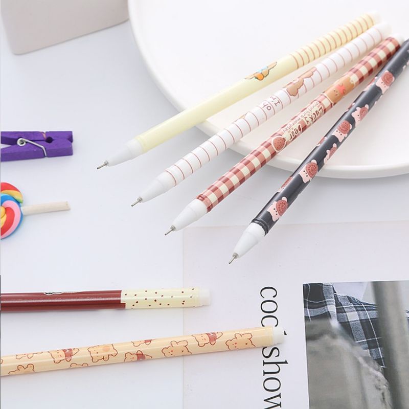 

pulpen gel lucu gambar beruang 0.5mm / pulpen gel mekanik