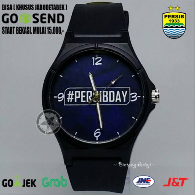 JAM TANGAN PERSIB ANTI AIR (+BOX JAM BB &amp; +BATREI CADANGAN)