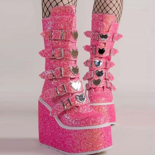 chunky gothic platform boots