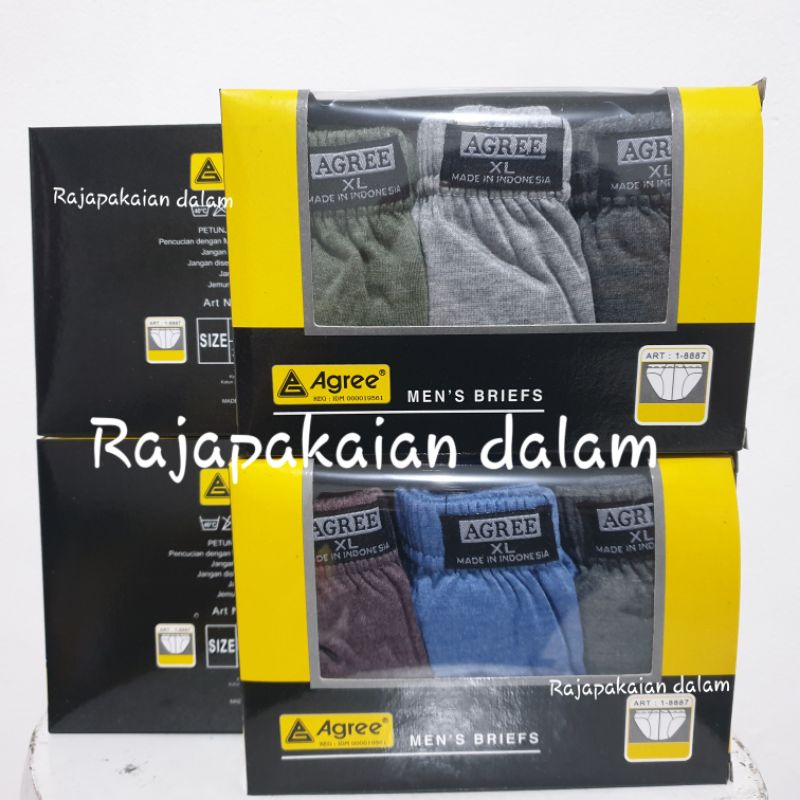 Celana dalam pria Agree 1-8887 Harga 3 PCS