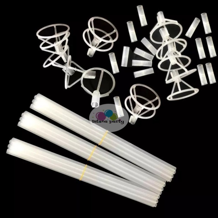 Stick and cup bening balon pvc / stik cup balon pvc bening 70cm