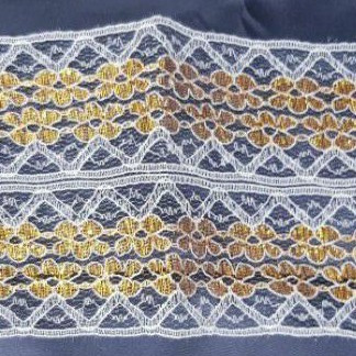 

Renda air souvenir pagar 11cm 50yard mas perak 4BARIS