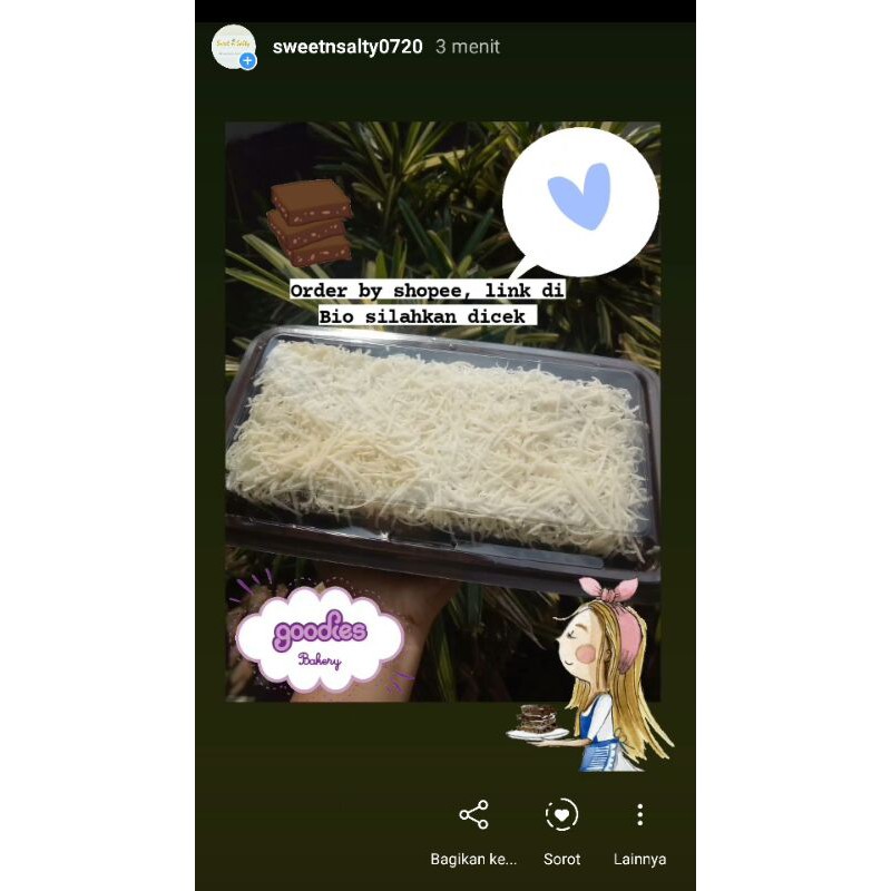 

brownies kukus keju premium