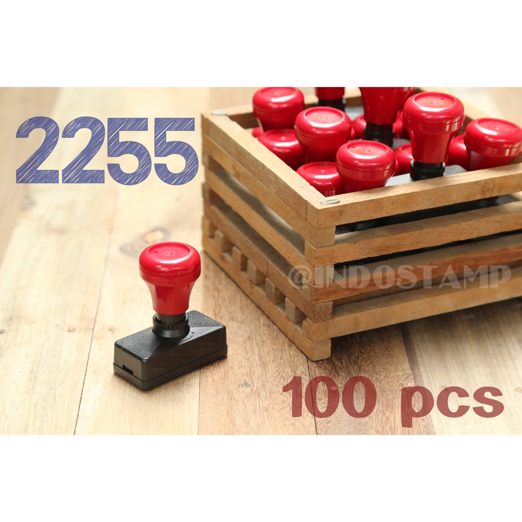 

gagang stempel 2255 100pcs flash stamp 22mm 55mm original indostamp murah