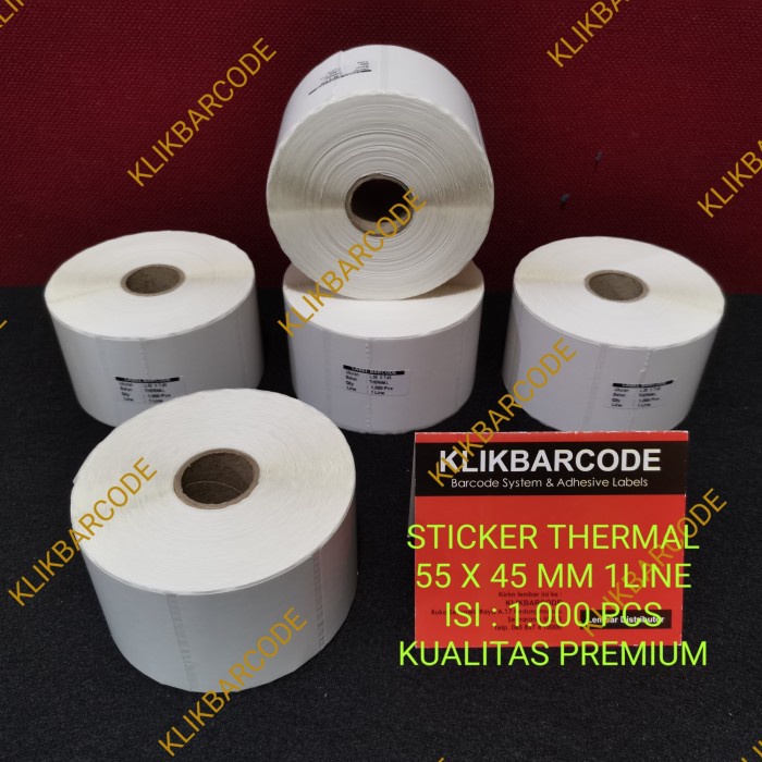 

1000 PCS LABEL DIRECT THERMAL XPRINTER 55X45 MM - 1 LINE - ETIKET