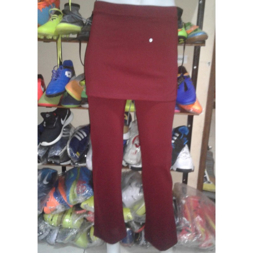 celana senam rok warna merah