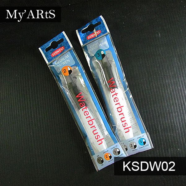 

sale Derwent Waterbrush Portable Satuan - SMALL - MEDIUM - CHISEL Murah