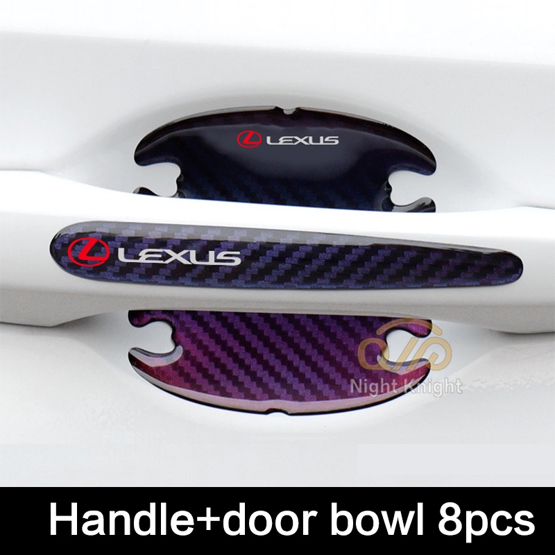 Sticker Dekorasi Handle Pintu Mobil Motif Serat Karbon Untuk Lexus Ct Es Is Gs Ls Lx Rx Ux Nx Ct200H Es300 Is200 Is250 Is300 Rx300