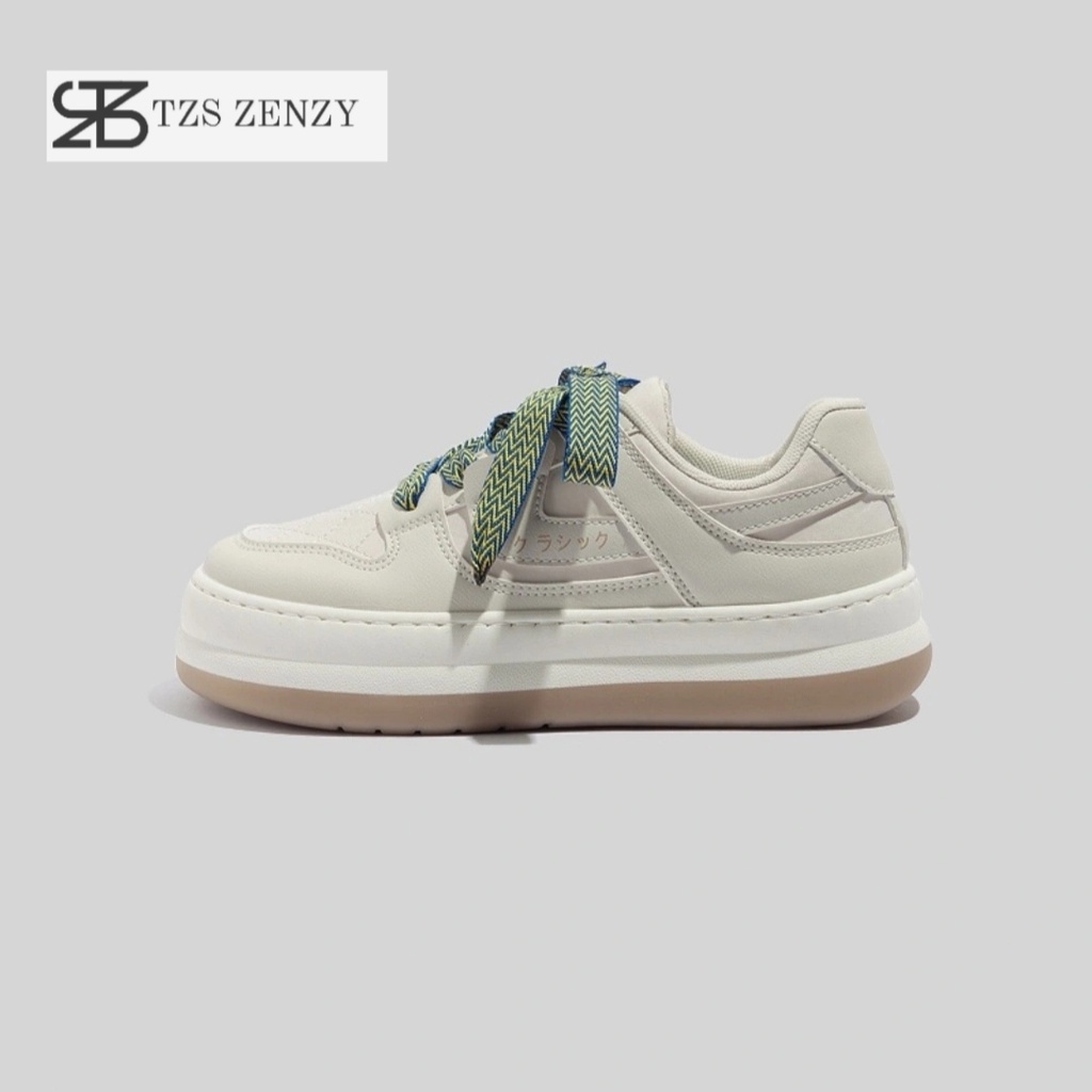 Zenzy Hyeonso Shoes Korea Inspired - Sepatu Modis Comfy-White Cream