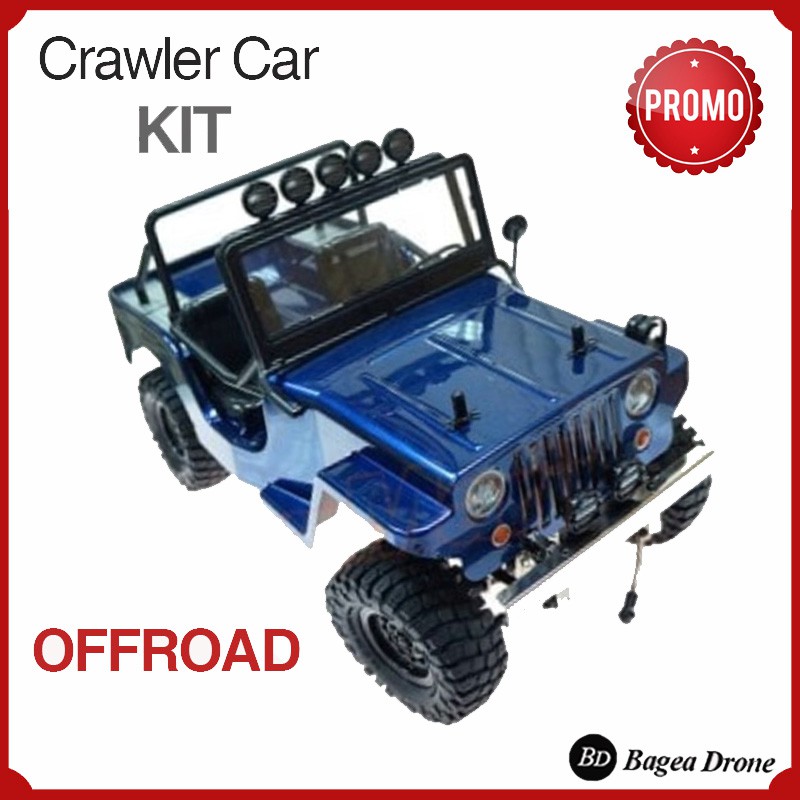 Rc Offroad  Crawler 4WD Jeep Gmade KIT Mobil  Remote Control 